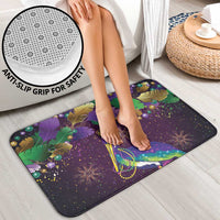 Faux Glitter Funny Mardi Gras Pelican Bathroom Set Party Vibes - Wonder Print Shop