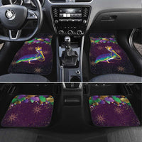 Faux Glitter Funny Mardi Gras Pelican Car Mats Party Vibes - Wonder Print Shop