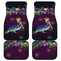 Faux Glitter Funny Mardi Gras Pelican Car Mats Party Vibes - Wonder Print Shop