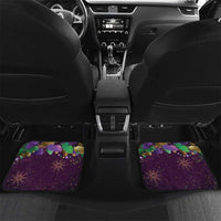 Faux Glitter Funny Mardi Gras Pelican Car Mats Party Vibes - Wonder Print Shop