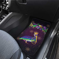 Faux Glitter Funny Mardi Gras Pelican Car Mats Party Vibes - Wonder Print Shop