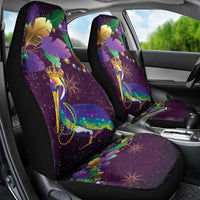 Faux Glitter Funny Mardi Gras Pelican Car Seat Cover Party Vibes - Wonder Print Shop