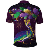 Faux Glitter Funny Mardi Gras Pelican Polo Shirt Party Vibes - Wonder Print Shop