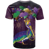 Faux Glitter Funny Mardi Gras Pelican T Shirt Party Vibes - Wonder Print Shop