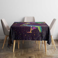 Faux Glitter Funny Mardi Gras Pelican Tablecloth Party Vibes - Wonder Print Shop