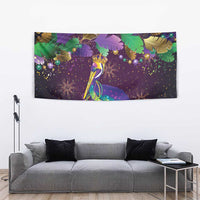 Faux Glitter Funny Mardi Gras Pelican Tapestry Party Vibes - Wonder Print Shop