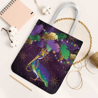 Faux Glitter Funny Mardi Gras Pelican Tote Bag Party Vibes - Wonder Print Shop