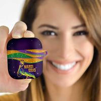 Faux Glitter Mardi Gras Pelican AirPods Case - Wonder Print Shop