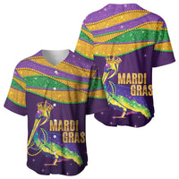 Faux Glitter Mardi Gras Pelican Baseball Jersey - Wonder Print Shop