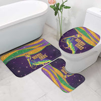 Faux Glitter Mardi Gras Pelican Bathroom Set - Wonder Print Shop