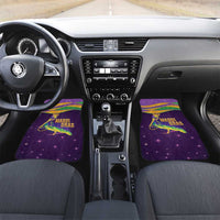 Faux Glitter Mardi Gras Pelican Car Mats - Wonder Print Shop