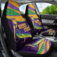 Faux Glitter Mardi Gras Pelican Car Seat Cover - Wonder Print Shop
