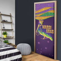 Faux Glitter Mardi Gras Pelican Door Cover - Wonder Print Shop