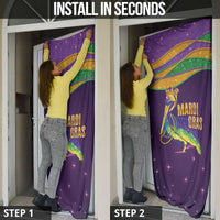 Faux Glitter Mardi Gras Pelican Door Cover - Wonder Print Shop