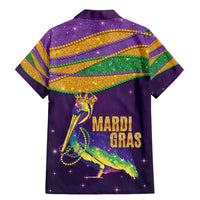 Faux Glitter Mardi Gras Pelican Family Matching Mermaid Dress and Hawaiian Shirt - Wonder Print Shop
