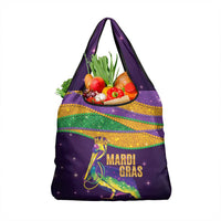Faux Glitter Mardi Gras Pelican Grocery Bag - Wonder Print Shop