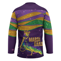 Faux Glitter Mardi Gras Pelican Hockey Jersey - Wonder Print Shop