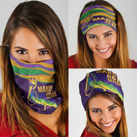 Faux Glitter Mardi Gras Pelican Neck Gaiter - Wonder Print Shop