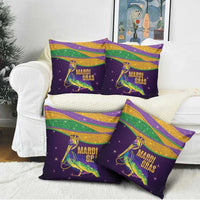 Faux Glitter Mardi Gras Pelican Pillow Cover - Wonder Print Shop