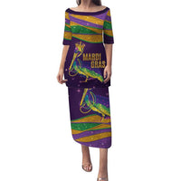 Faux Glitter Mardi Gras Pelican Puletasi - Wonder Print Shop