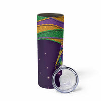 Faux Glitter Mardi Gras Pelican Skinny Tumbler - Wonder Print Shop