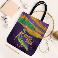 Faux Glitter Mardi Gras Pelican Tote Bag - Wonder Print Shop