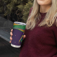 Faux Glitter Mardi Gras Pelican Tumbler Cup - Wonder Print Shop