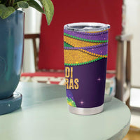 Faux Glitter Mardi Gras Pelican Tumbler Cup - Wonder Print Shop
