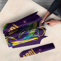 Faux Glitter Mardi Gras Pelican Umbrella - Wonder Print Shop