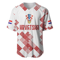 Personalised Croatia Football Baseball Jersey Champions Hrvatska - Mosaic Style LT7 - Wonder Print Shop