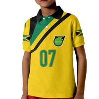 Personalised Jamaica Football Kid Polo Shirt Reggae Boyz Retro WC 1998 Inspired - Wonder Print Shop