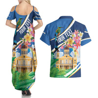 Nicaragua Granada Personalized Couples Matching Summer Maxi Dress and Hawaiian Shirt Viva Nica - Wonder Print Shop