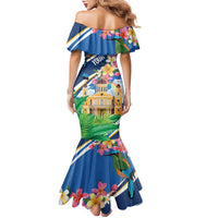 Nicaragua Granada Personalized Family Matching Mermaid Dress and Hawaiian Shirt Viva Nica - Wonder Print Shop