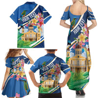Nicaragua Granada Personalized Family Matching Summer Maxi Dress and Hawaiian Shirt Viva Nica - Wonder Print Shop