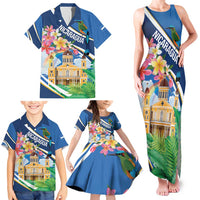 Nicaragua Granada Personalized Family Matching Tank Maxi Dress and Hawaiian Shirt Viva Nica - Wonder Print Shop