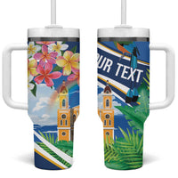 Nicaragua Granada Personalized Tumbler With Handle Viva Nica - Wonder Print Shop
