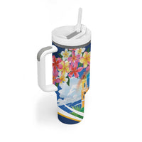 Nicaragua Granada Personalized Tumbler With Handle Viva Nica - Wonder Print Shop