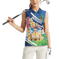Nicaragua Granada Personalized Women Sleeveless Polo Shirt Viva Nica - Wonder Print Shop