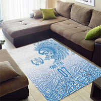 Guatemala Personalized Area Rug Mayan Warrior - Wonder Print Shop