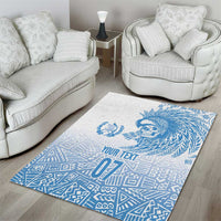 Guatemala Personalized Area Rug Mayan Warrior - Wonder Print Shop