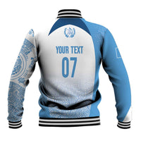 Guatemala Personalized Baseball Jacket Mayan Warrior - Wonder Print Shop