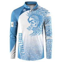 Guatemala Personalized Button Sweatshirt Mayan Warrior - Wonder Print Shop
