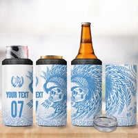 Guatemala Personalized 4 in 1 Can Cooler Tumbler Mayan Warrior - Wonder Print Shop