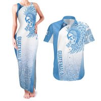 Guatemala Personalized Couples Matching Tank Maxi Dress and Hawaiian Shirt Mayan Warrior - Wonder Print Shop