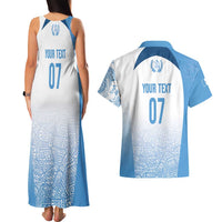 Guatemala Personalized Couples Matching Tank Maxi Dress and Hawaiian Shirt Mayan Warrior - Wonder Print Shop