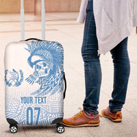 Guatemala Personalized Luggage Cover Mayan Warrior - Wonder Print Shop