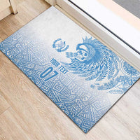Guatemala Personalized Rubber Doormat Mayan Warrior - Wonder Print Shop