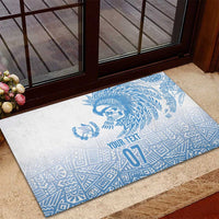 Guatemala Personalized Rubber Doormat Mayan Warrior - Wonder Print Shop