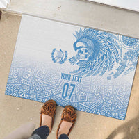 Guatemala Personalized Rubber Doormat Mayan Warrior - Wonder Print Shop