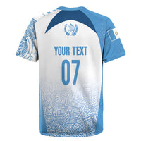 Guatemala Personalized Rugby Jersey Mayan Warrior - Wonder Print Shop